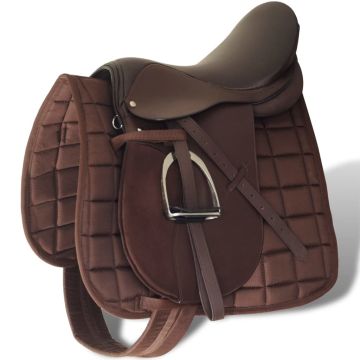 Jojimo Balno Komplektas, Natūrali Oda, Rudas, 16, 14 cm, 5-in-1