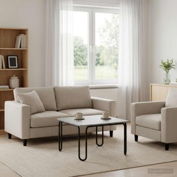 Kavos staliukas Betono pilka 79,5 x 79,5 x 45 cm