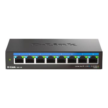 D-Link | DMS-108/E | 8-Port 2.5G Multi-Gigabit Desktop Switch | Desktop | Unmanaged