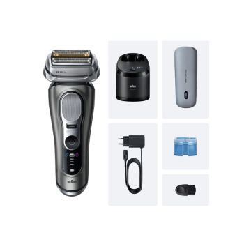 Braun barzdaskutė Series 9 Pro+ 9675cc, pilkos spalvos