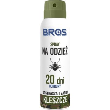 Aerozolis nuo erkių drabužiams Bros 554 LT, 90 ml
