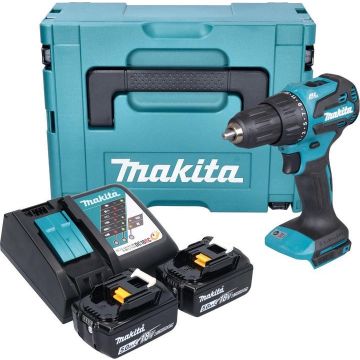 GRĘŽTUVAS AKUM DHP490RTJ 2X5AH 18V