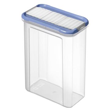 Birių produktų indas, 1.5 l, skaidri/mėlyna