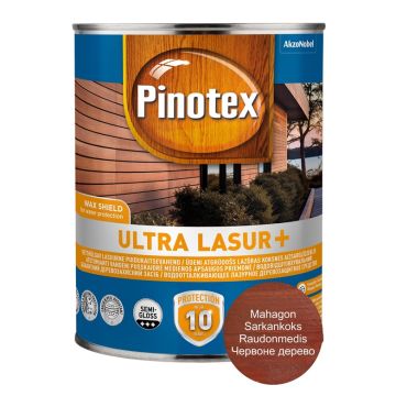 Medienos impregnantas Pinotex Ultra Lasur+raudonmedžio sp 1l