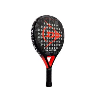 Padelio raketė Dunlop NANOMAX PRO, juoda/raudona