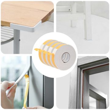 Savigautinė putų juosta 4 pcs Balta 40mm x 5m CR putplastis
