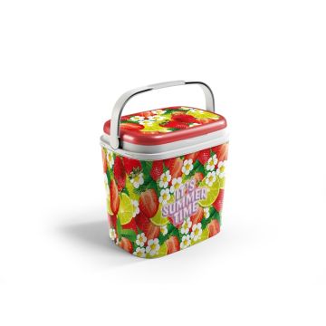 Šaltdėžė Adriatic, raudona/žalia, 27 l