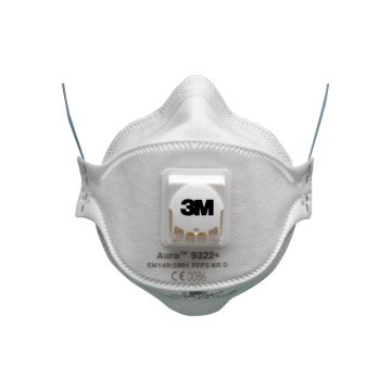Respiratorius 3M 9322+, balta 5 vnt