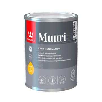 Karščiui atsparūs dažai Tikkurila Muuri, balta 0.9L