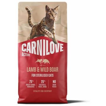 Sausas kačių maistas Carnilove, ėriena/šernas, 6 kg