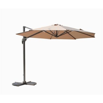 Sodo skėtis Domoletti Big Brown, 300 cm, ruda