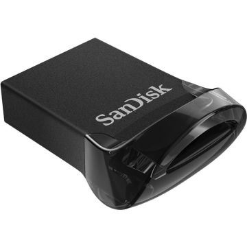 USB atmintinė SanDisk Ultra Fit USB 3.1, juoda sp., 64 GB