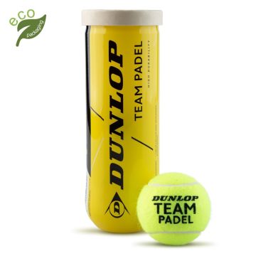 Padelio kamuoliukų rinkinys Dunlop TEAM, žalias, 3 vnt.