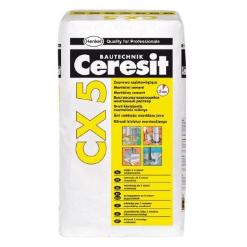 Greitai kietėjantis montažinis mišinys Ceresit CX 5, 25 kg