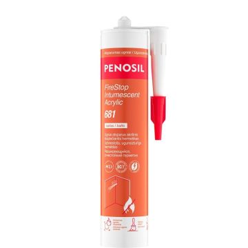 HERMETIKAS AKRILINIS PENOSIL FIRESTOP 681 300ML BALTAS