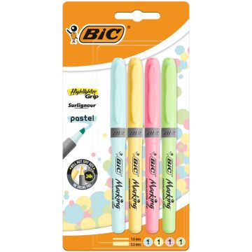 Teksto žymeklis Bic Pastel 964859, 4 vnt.