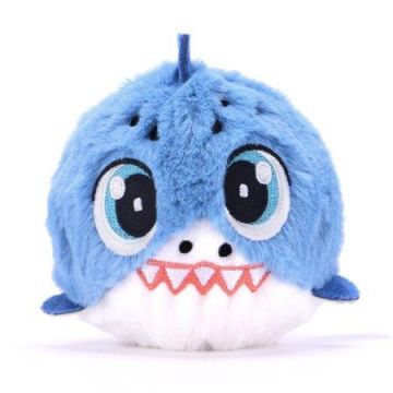 Pliušinis žaislas Bouncibles Cat Chompy, mėlynas, 8 cm