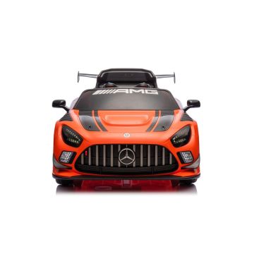 Vaikiškas elektromobilis Mercedes AMG GT3, juoda/oranžinė
