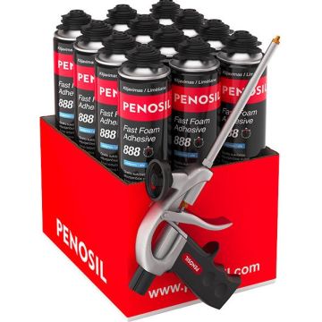Putos Penosil Adhesive 888+C1 pistoletas, 0.83 l, mėlyna