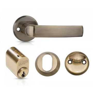 Durų rankena, lauko MP MRO-06-35A AB set, bronzos
