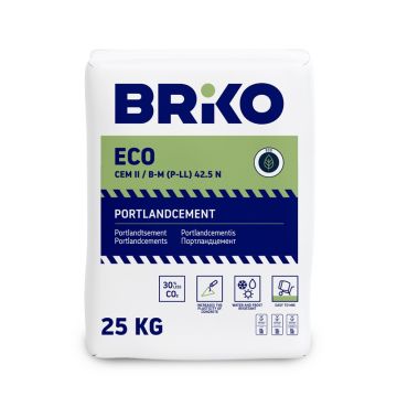 Pilkas cementas Briko, CEM II/B, 42.5 N, 25 kg