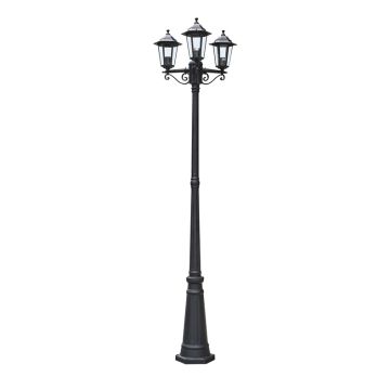Šviestuvas Arna, 15W, 3XE27, IP44, juodas, 55 cm x 212 cm