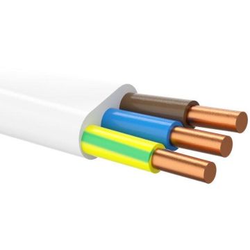 Instaliacinis kabelis plokš. NKT, Dca,500 V,3 x 2.5 mm²,100m