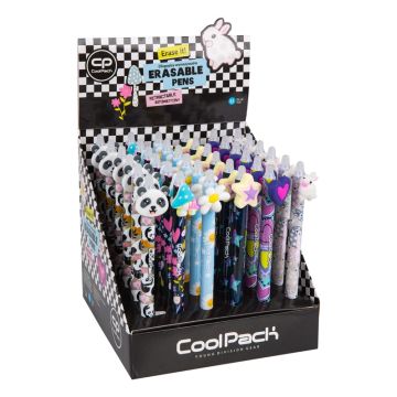 Rašiklis su rašalo trynikliu Colorino, įv spalvų, 0.5 mm