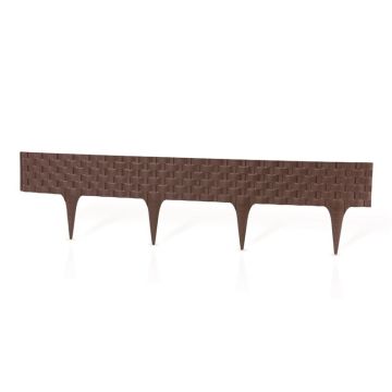 Vejos bortas Garden Center Rattan, 240 x 20 cm, ruda, 3 vnt.