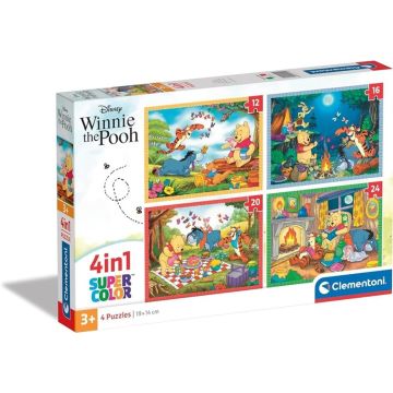 Dėlionė Clementoni 4In1 Disney Winnie The Pooh 21514