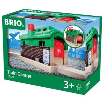 Komplektas Brio Train Garage 4080301-0150, žalia