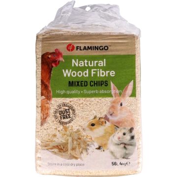 Medžio drožlės graužikams Flamingo, 4 kg