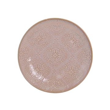 Lėkštė desertinė Domoletti Pink arabic, Ø 19 cm, rožinė