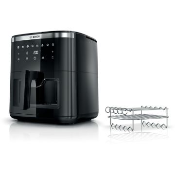 Karšto oro gruzdintuvė Bosch 6 serija MAF671B1, juoda, 1800W