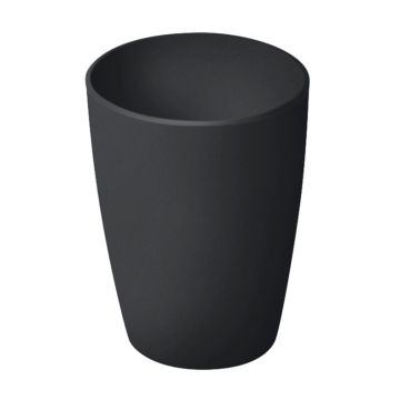 Puodelis 1705108046RK, 250 ml, 7.8 cm, plastikas, juoda