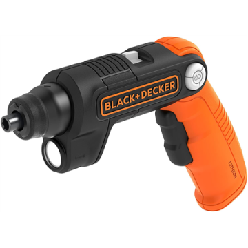 BLACK & DECKER akumuliatorinis gręžtuvas-suktuvas BDCSFL20C-QW, 3,6 V, 1,5 Ah, juodos spalvos