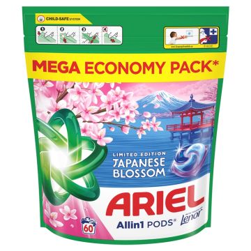  Skalbimo kapsulės Lenor JAPANESE BLOSSOM, 60 vnt.