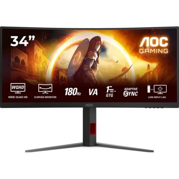 Monitorius AOC CU34G4, VA, 180 Hz, WQHD, 34"