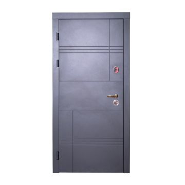 PLIENINĖS LAUKO DURYS GRANDE, PILKA, 860X2050X131 KAIR