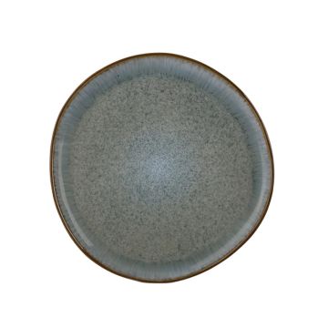 Lėkštė pietų Domoletti Eucalyptus, Ø 26.8 cm, balta/žalia
