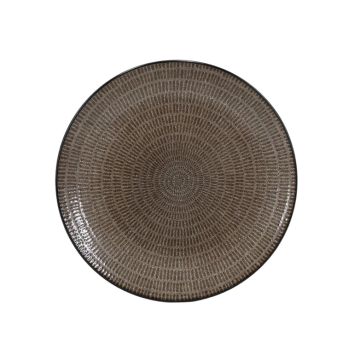Lėkštė pietų Domoletti Chestnut Noir, Ø 26.7 cm, ruda