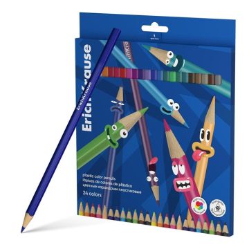 Spalv.pieštukai Erichkrause Color Friends triangular 24 vnt.