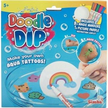 Rinkinys tatuiruotėms Simba Doodle Dip, įvairių spalvų