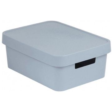 Daiktadėžė su dangčiu Curver, pilka sp. Infinity 11l
