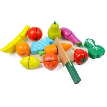Žaisliniai virtuvės reikmenys EcoToys Fruits & Vegetables