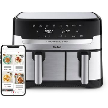 Karšto oro gruzdintuvė Tefal Dual Easy Fry & Grill, 8.3 l