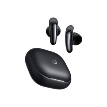 Belaidės ausinės Soundcore Liberty Buds, juodos spalvos.