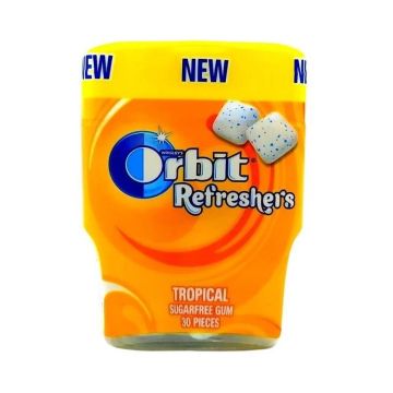 Kramtomoji becukrė guma ORBIT Refreshers vaisių skonio 67g