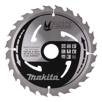 Medžio pjovimo diskas Makita 190 x 30mm B-32041