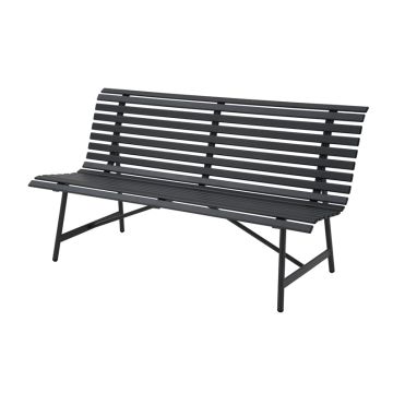 Lauko suoliukas Domoletti, juodas, 160 x 68.5 x 87.5 cm